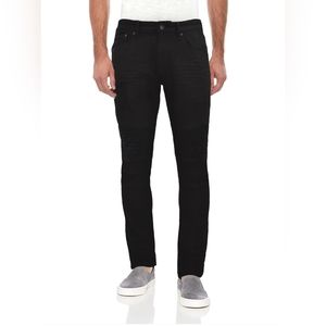 X-Ray RAW X Men's Slim Fit Moto Biker Denim Pants